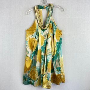 BCBGMAXAZRIA Pattern Silk Dress